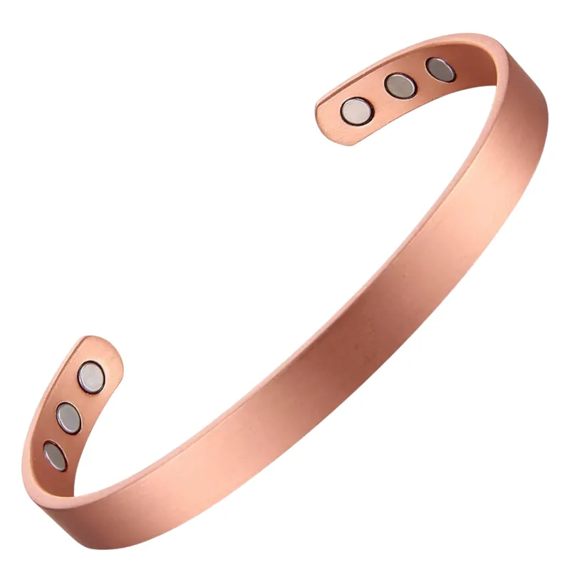 Smooth copper cuff bracelet